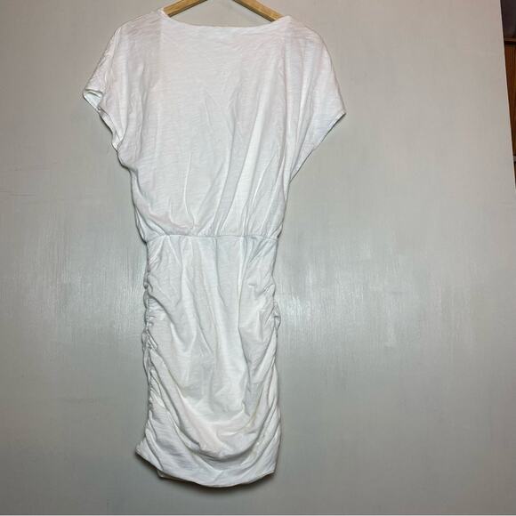 Indigenous My Favorite Everyday White Ruched Dress - Small - Picture 2 of 6